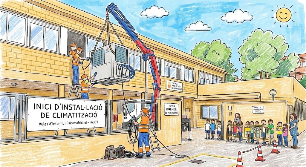 Instal.lació de climatització a l’Escola